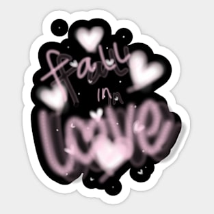 Fall in Love Sticker